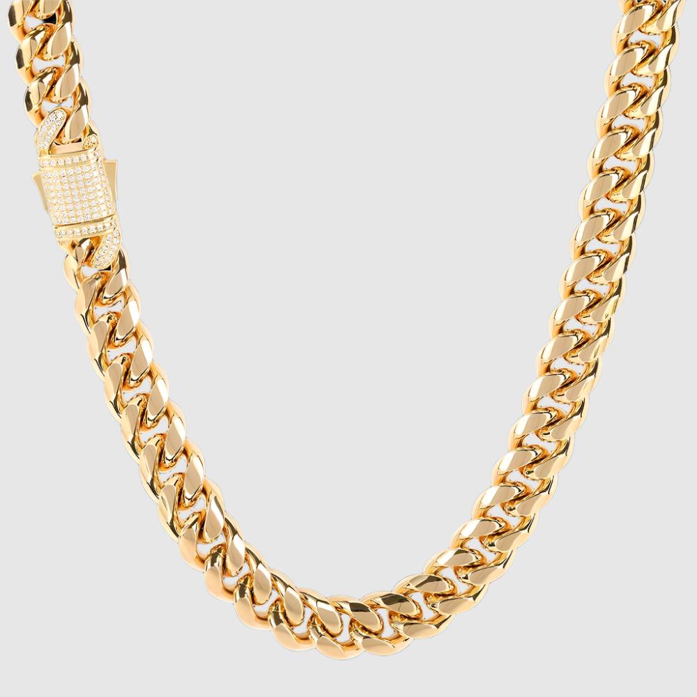 Men's Hip Hop Titanium Steel Cuban Link Chain Necklace - ChoreGirl