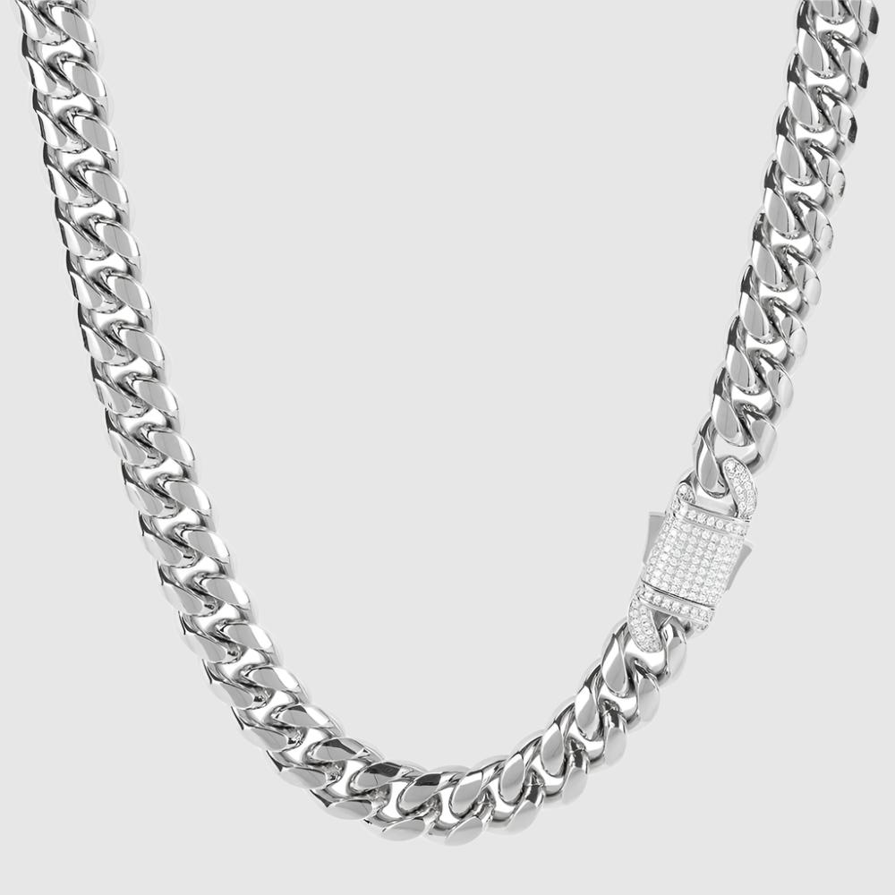Men's Hip Hop Titanium Steel Cuban Link Chain Necklace - ChoreGirl