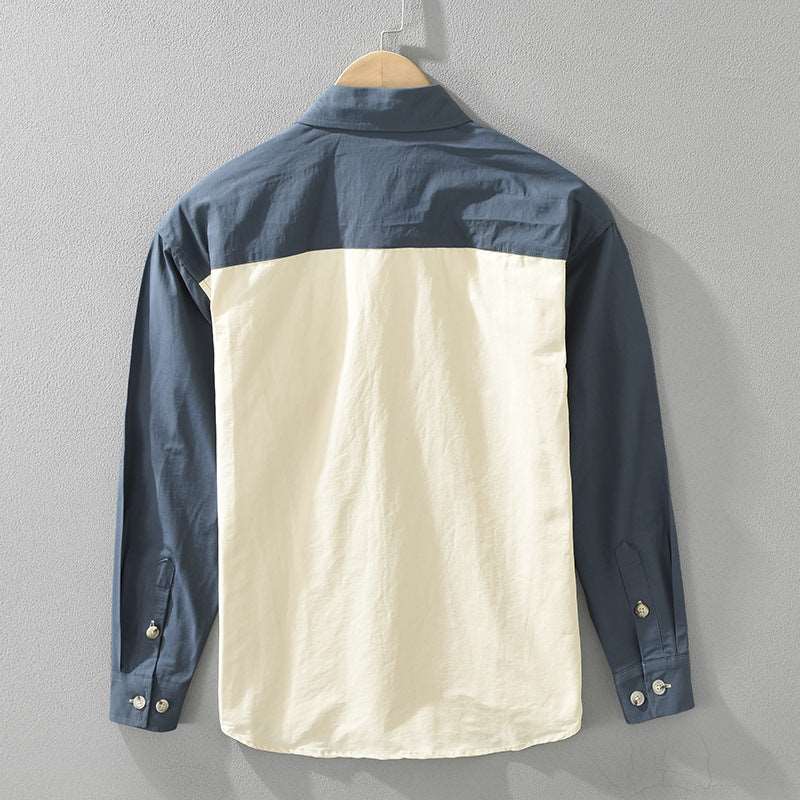 Men's Retro Stripes Long-sleeved Shirt - ChoreGirl