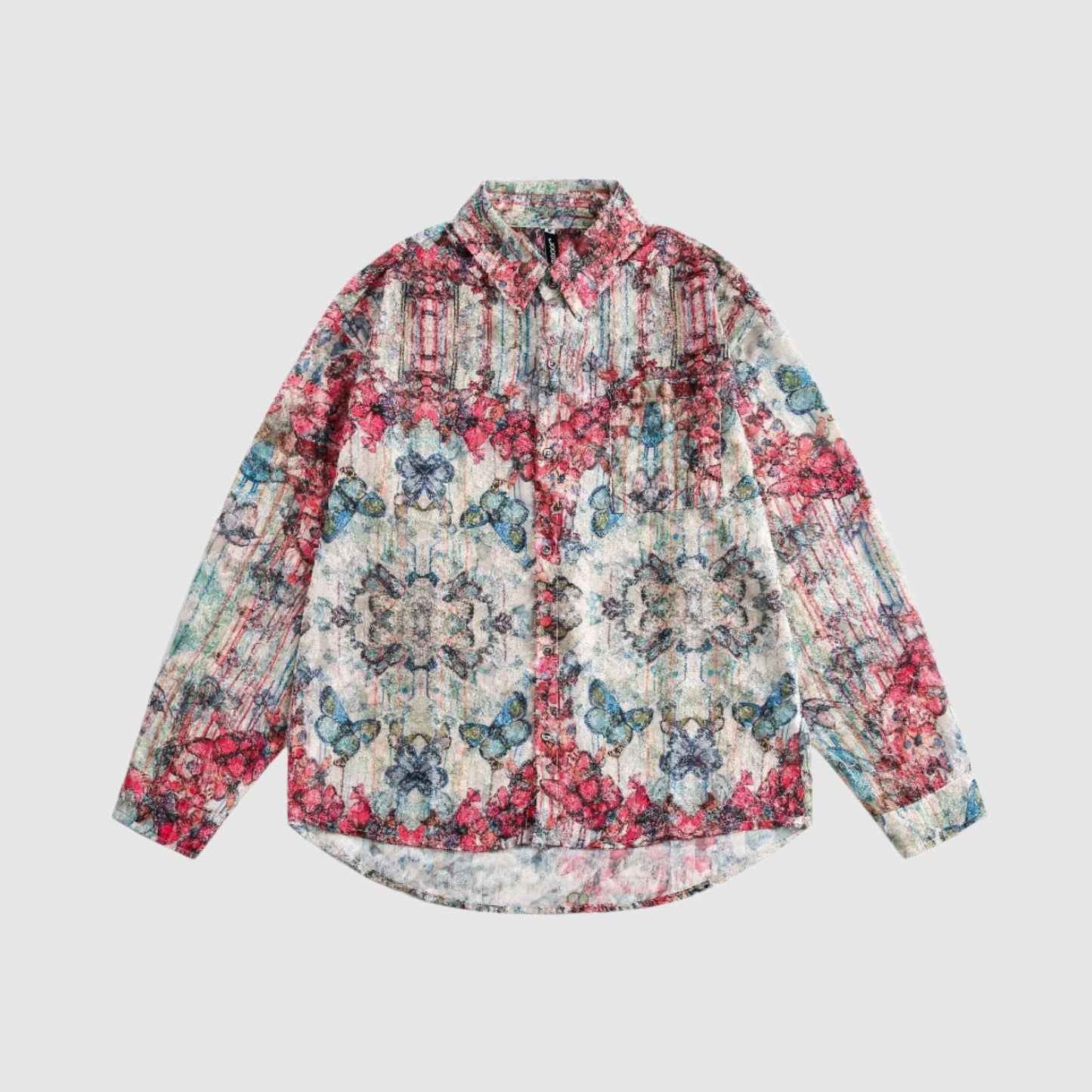 Men's Romantic Retro Versatile Loose Long Sleeved Shirt - ChoreGirl