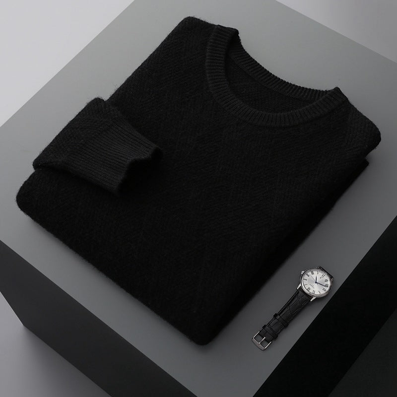 Men's Round-neck Long-sleeved Thin Loose Fit Pullover - ChoreGirl