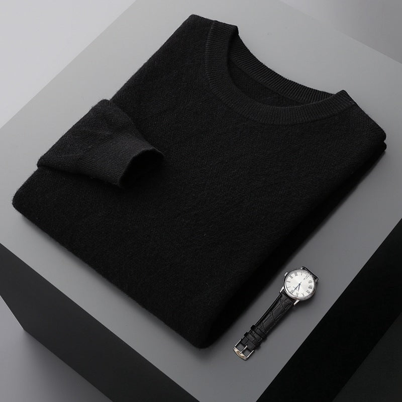 Men's Round Neck Woolen Sweater - ChoreGirl