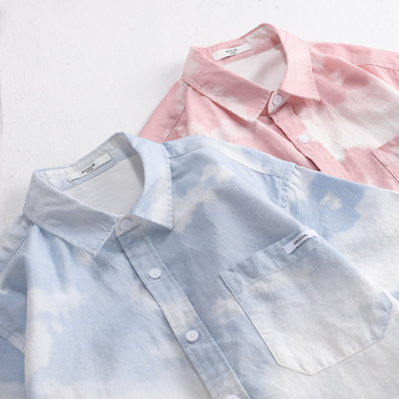 Men's Trendy and Romantic Short Sleeved Shirt - ChoreGirl