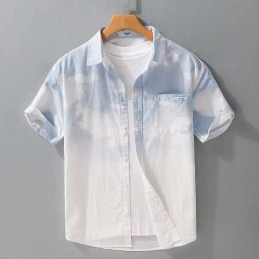 Men's Trendy and Romantic Short Sleeved Shirt - ChoreGirl