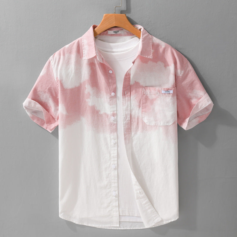 Men's Trendy and Romantic Short Sleeved Shirt - ChoreGirl