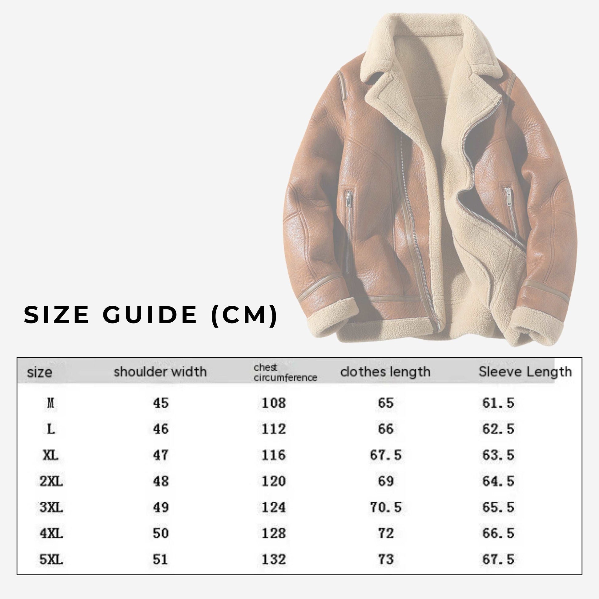 Men's Warm Fleece Lined PU Leather Coat - ChoreGirl