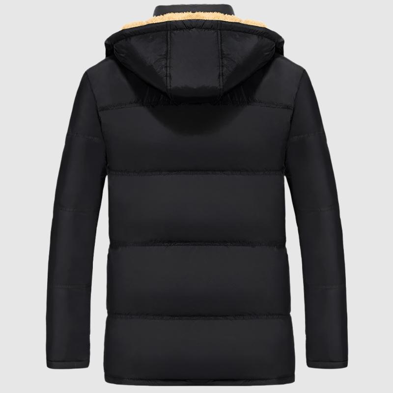 Men's Warm Velvet Padded Hooded Coat - ChoreGirl