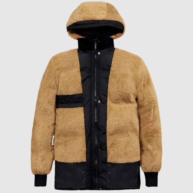 Men's Warm Velvet Padded Hooded Coat - ChoreGirl