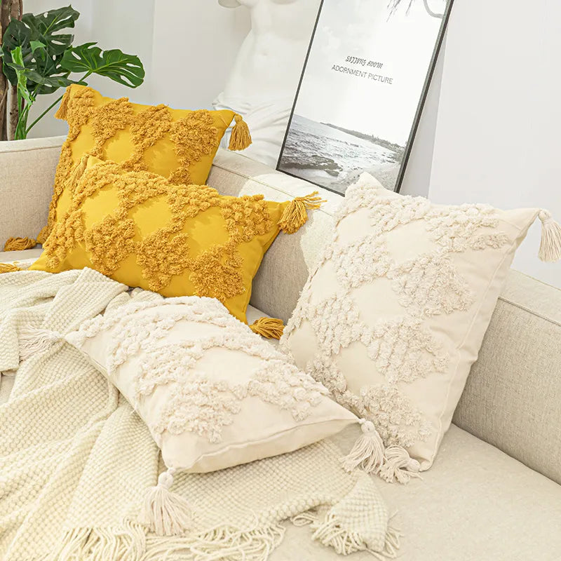 Moroccan Style Embroidery Throw Pillow (with or without insert pillow) - ChoreGirl