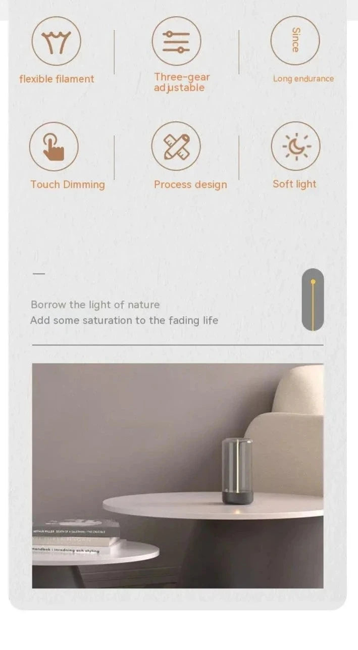 USB Type-C Rechargeable Portable LED Light With High Transparency - ChoreGirl