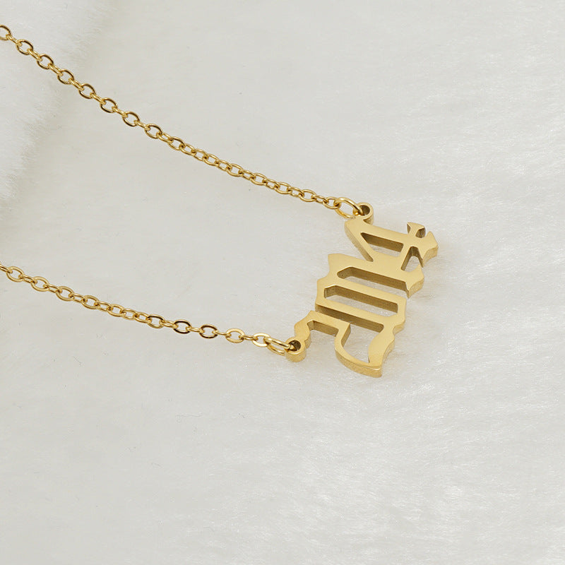 Unisex 18K Stainless Steel 1990-2022 Year Necklace - ChoreGirl