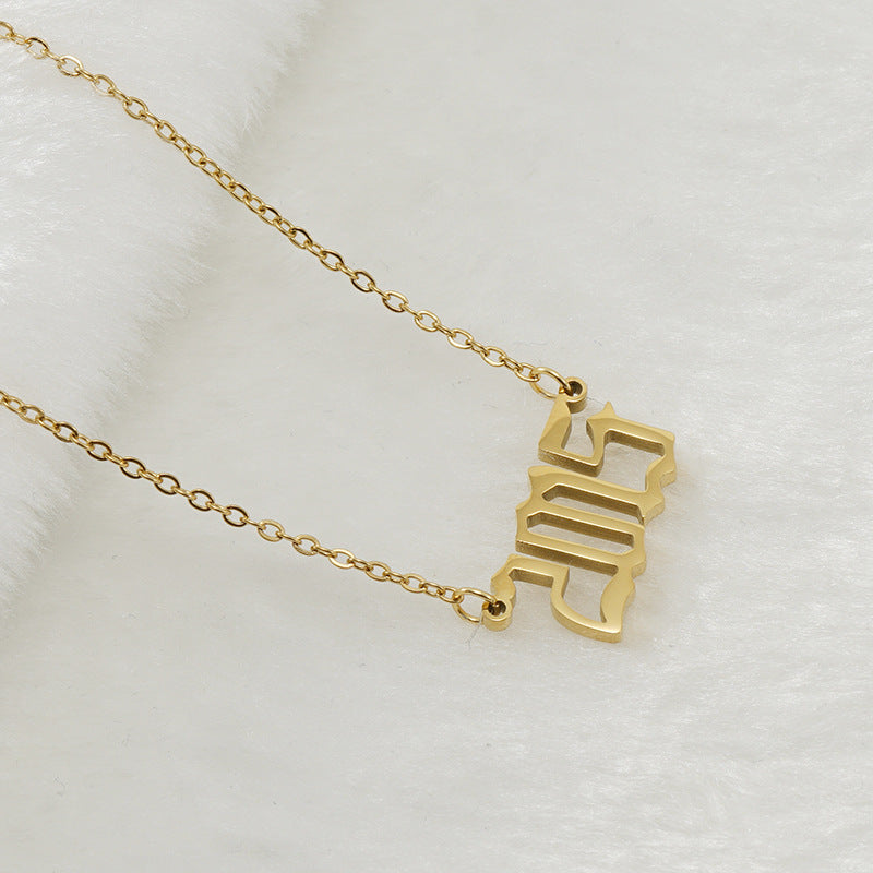 Unisex 18K Stainless Steel 1990-2022 Year Necklace - ChoreGirl