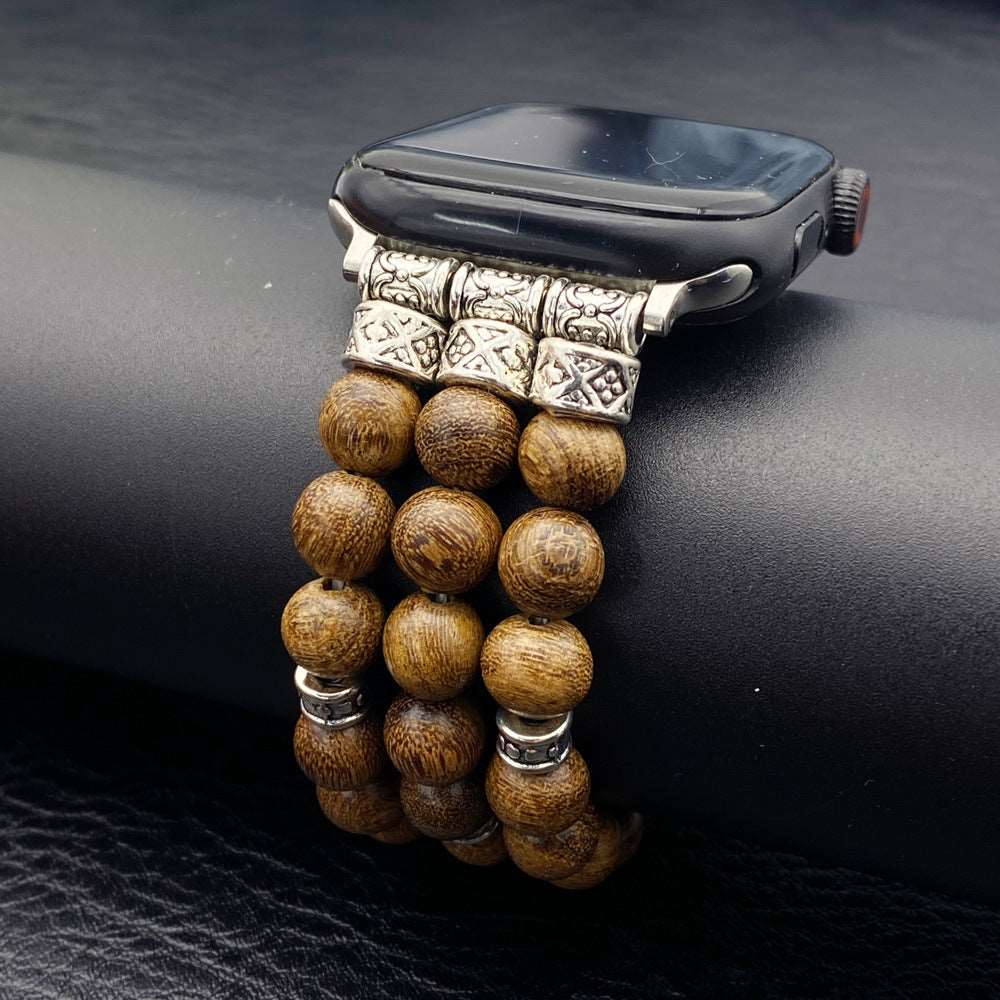 Solid Wood Bead Bracelet for Apple Watch - ChoreGirl