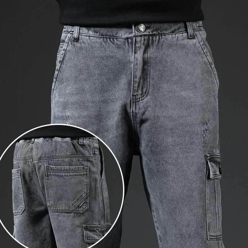 Men's Casual Multi-pocket Jeans - ChoreGirl