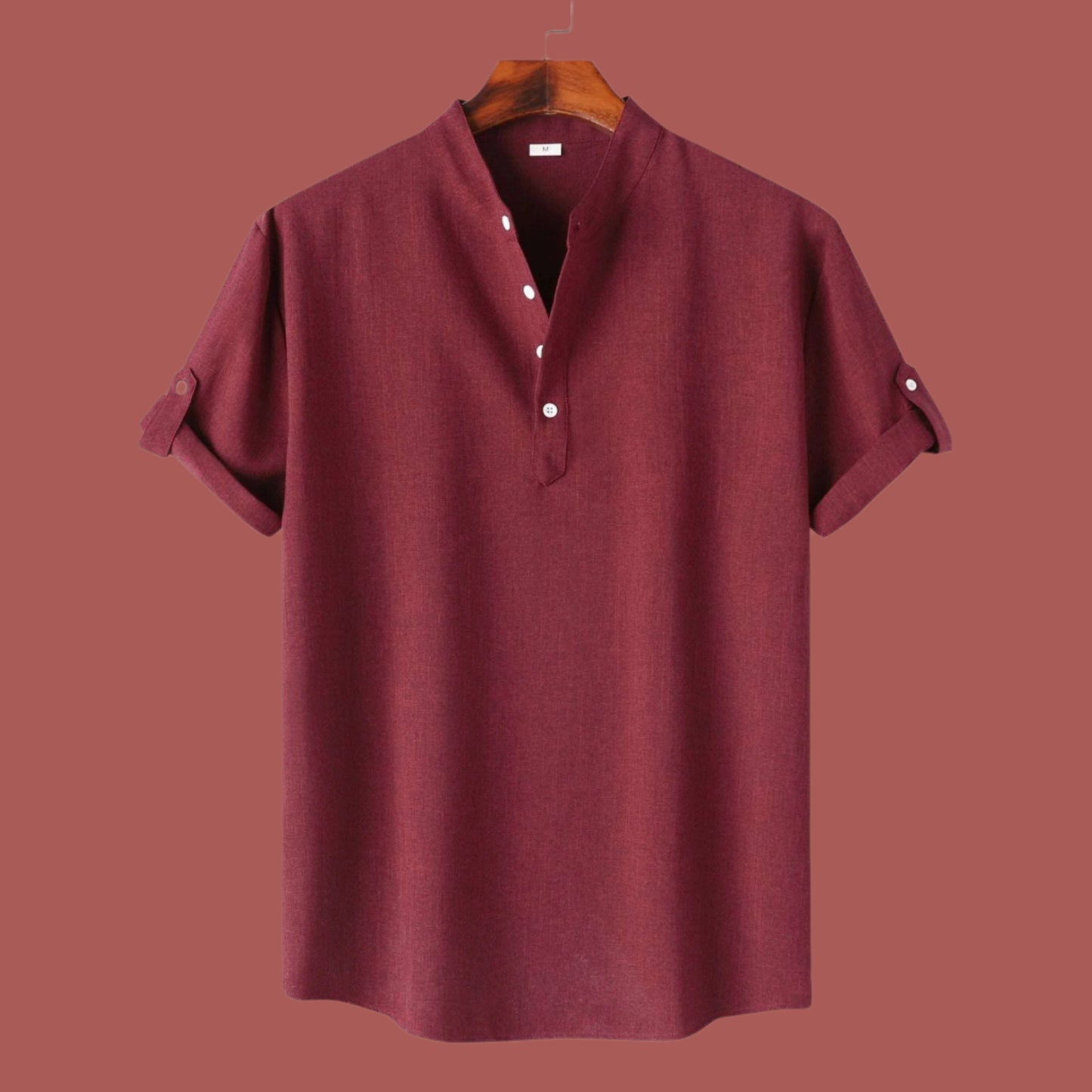 Men's Solid Color Short Sleeve Shirt - ChoreGirl