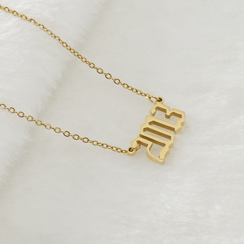Unisex 18K Stainless Steel 1990-2022 Year Necklace - ChoreGirl