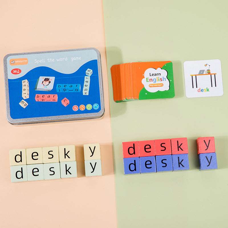 Kids Word Fight Building Blocks Parent-child Interactive Game - ChoreGirl