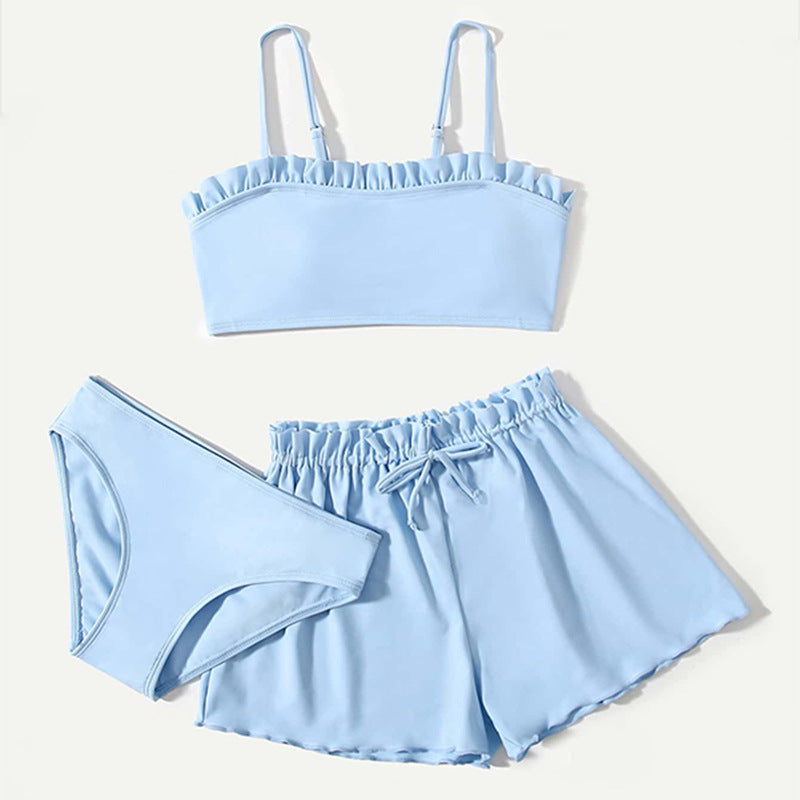 Girls Cute Three-piece Swimsuit Set - ChoreGirl