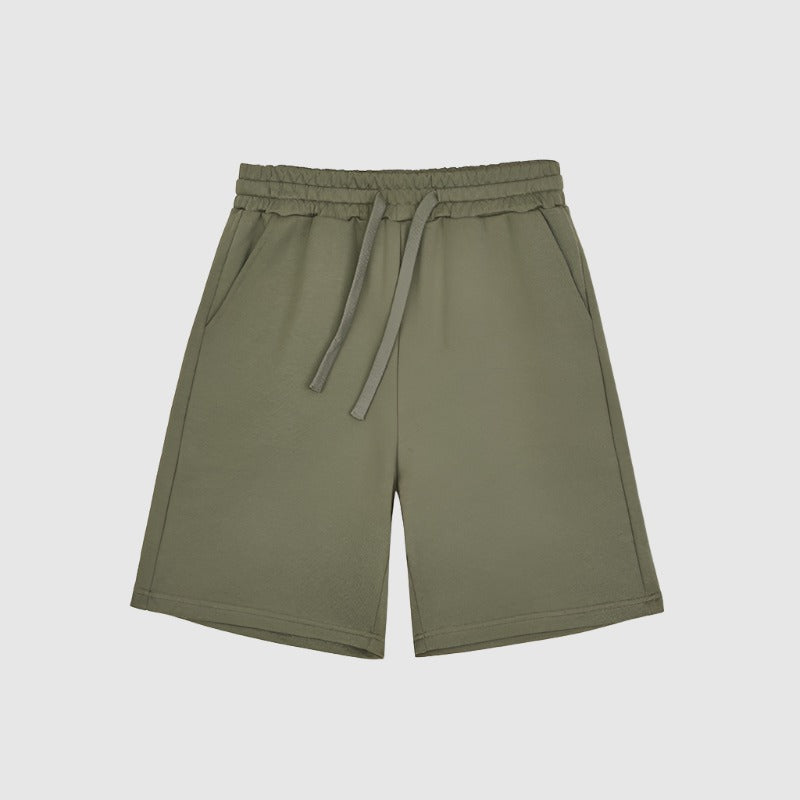 Men's Casual Loose Drawstring Heavy Cotton Shorts - ChoreGirl