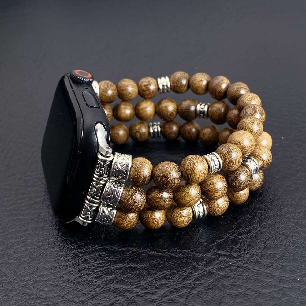 Solid Wood Bead Bracelet for Apple Watch - ChoreGirl
