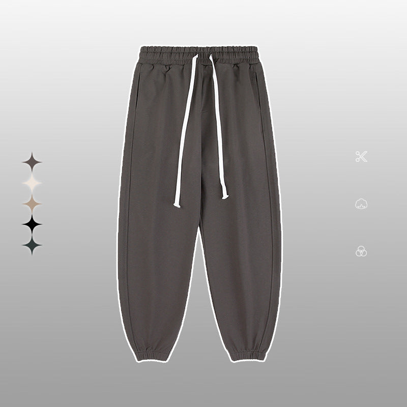 Unisex Heavy Terry Solid Color Loose Round Neck Sweatshirt and Sweatpants - ChoreGirl