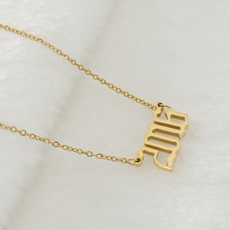 Unisex 18K Stainless Steel 1990-2022 Year Necklace - ChoreGirl