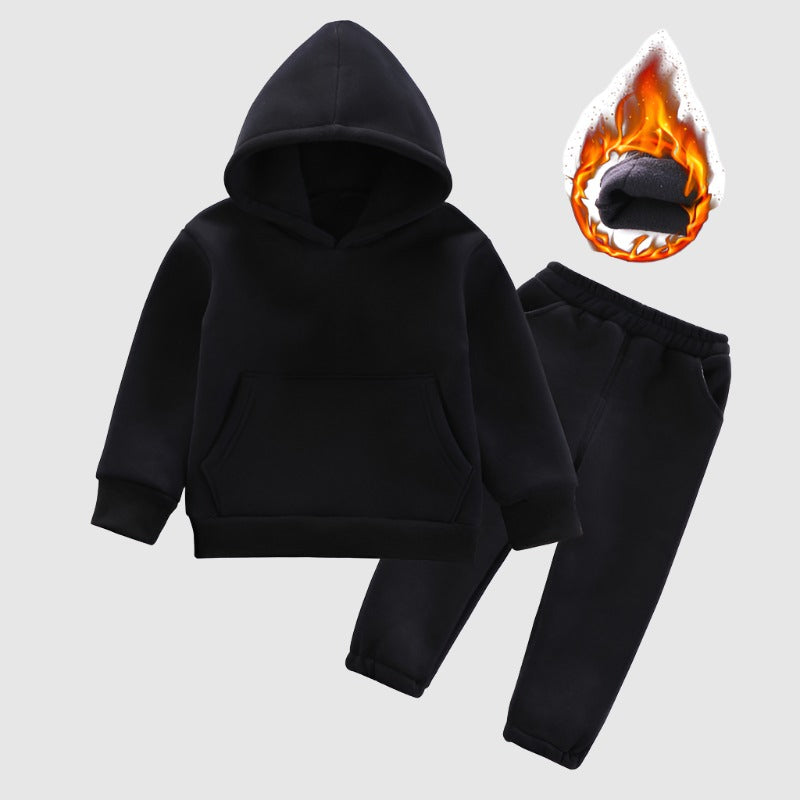 Baby Boys and Girls Hooded Sweatshirt and Pants Two-piece Outfit Set - ChoreGirl