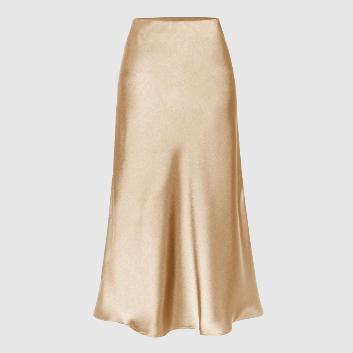 Women's Elastic Waist High Waist Mid-length Skirt - ChoreGirl