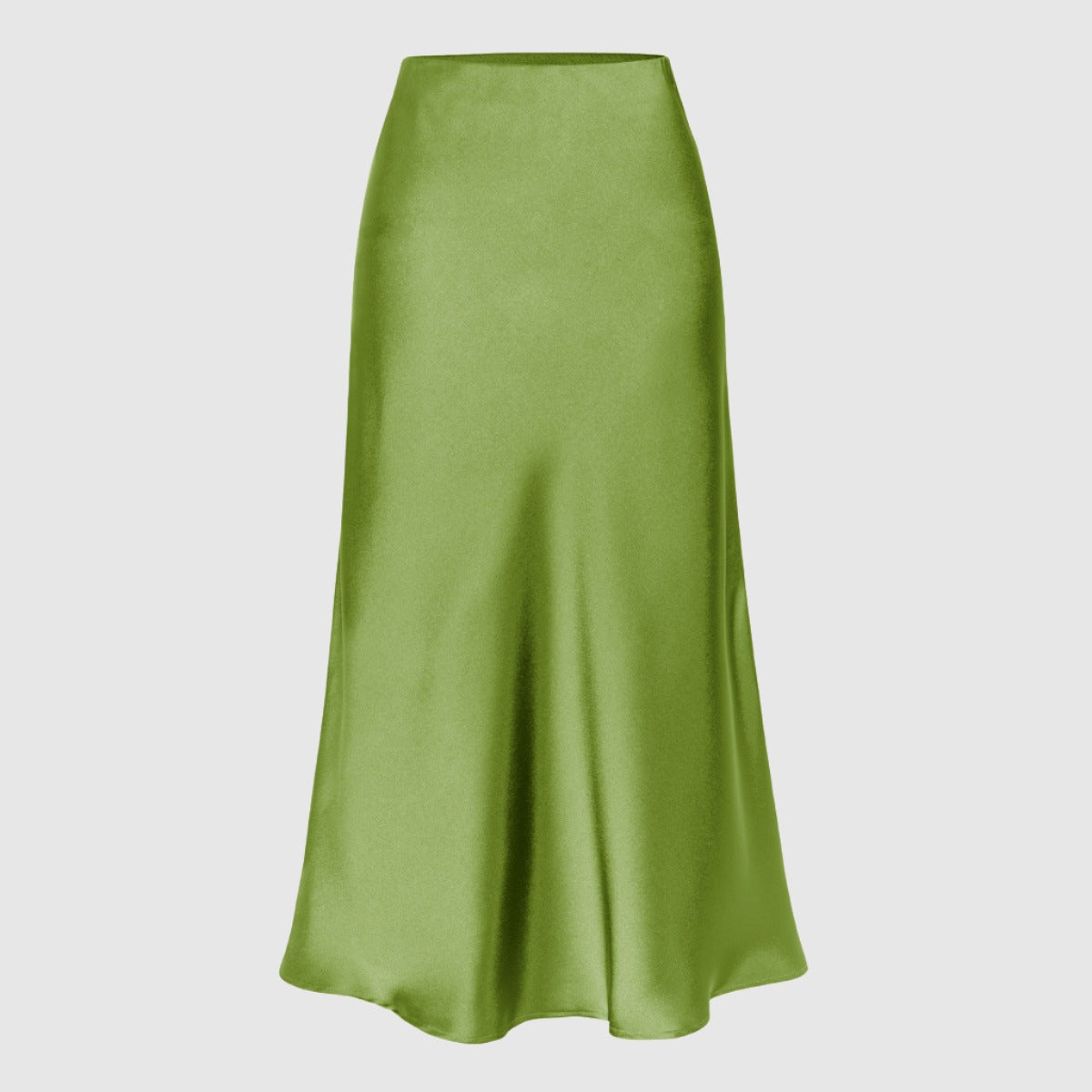 Women's Elastic Waist High Waist Mid-length Skirt - ChoreGirl