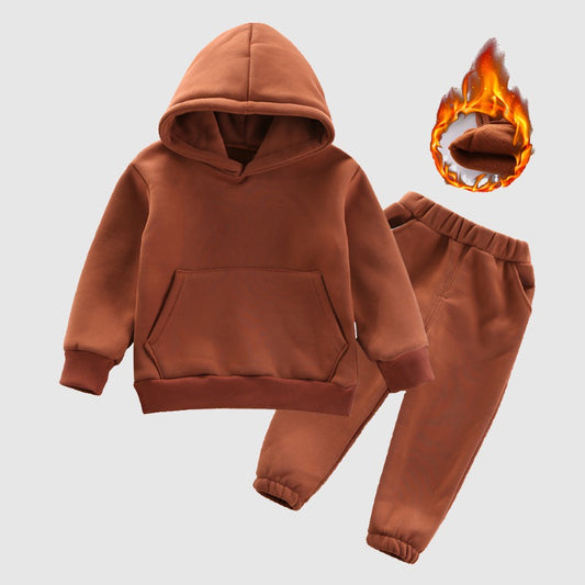 Baby Boys and Girls Hooded Sweatshirt and Pants Two-piece Outfit Set - ChoreGirl