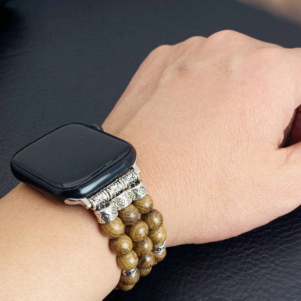 Solid Wood Bead Bracelet for Apple Watch - ChoreGirl