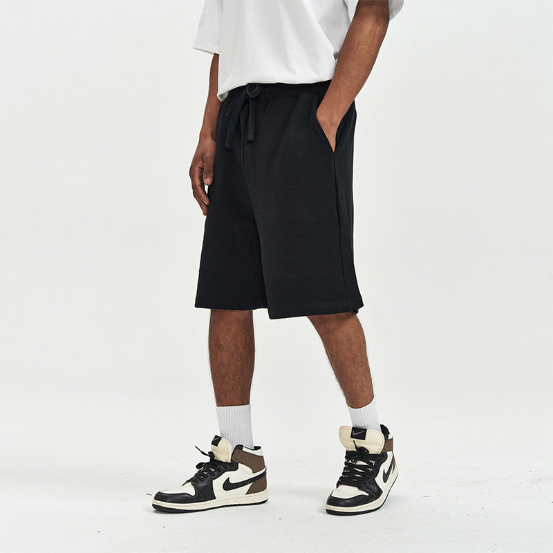 Men's Casual Loose Drawstring Heavy Cotton Shorts - ChoreGirl