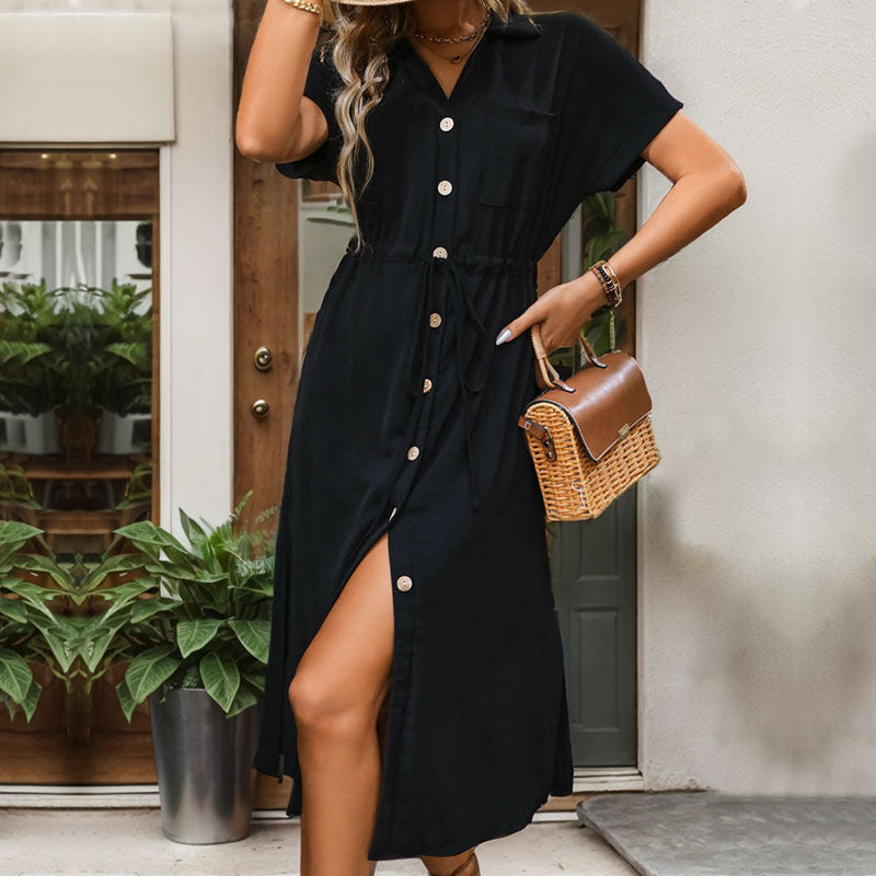Women's Cross-border Shirt Dress - ChoreGirl