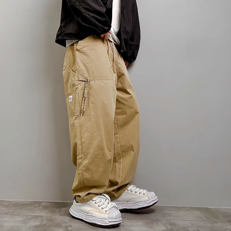 Men's Casual Loose Straight Leg Pants - ChoreGirl