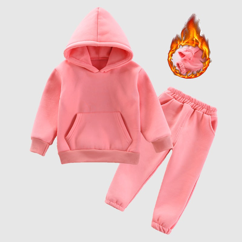 Baby Boys and Girls Hooded Sweatshirt and Pants Two-piece Outfit Set - ChoreGirl