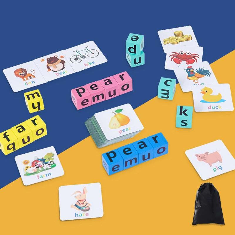 Kids Word Fight Building Blocks Parent-child Interactive Game - ChoreGirl
