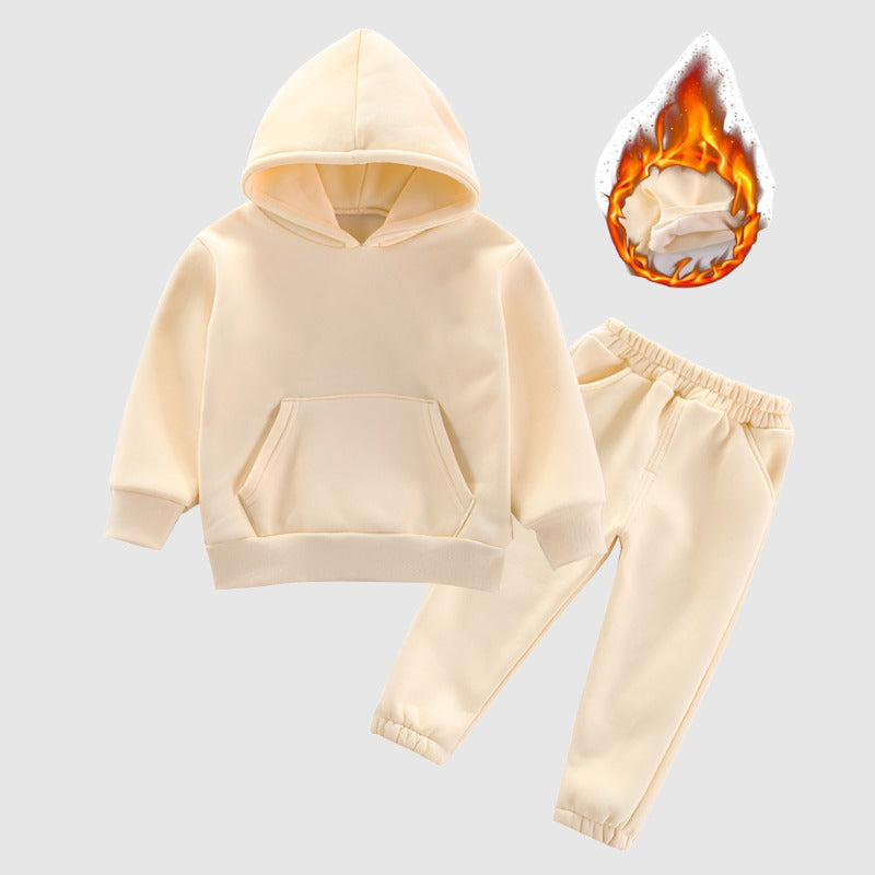 Baby Boys and Girls Hooded Sweatshirt and Pants Two-piece Outfit Set - ChoreGirl