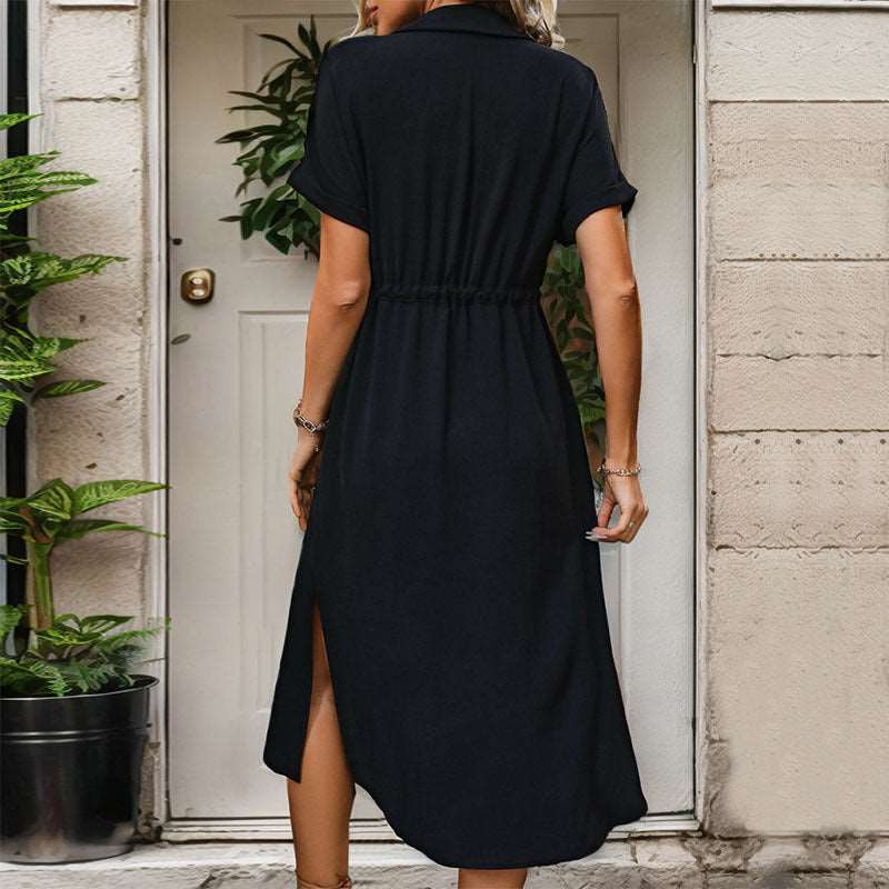 Women's Cross-border Shirt Dress - ChoreGirl