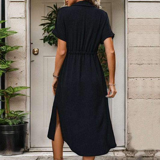 Women's Cross-border Shirt Dress - ChoreGirl