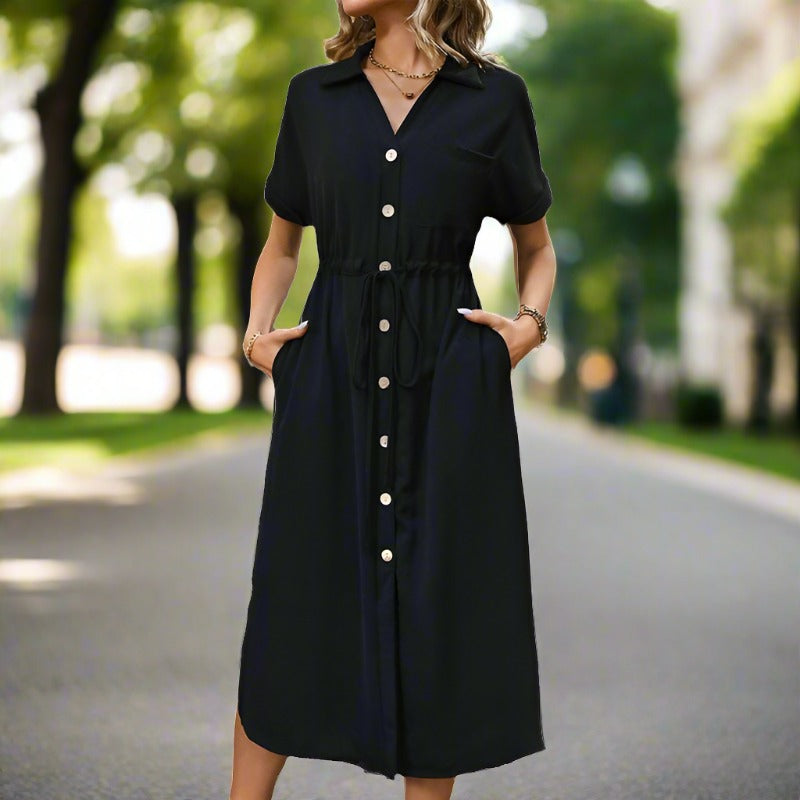 Women's Cross-border Shirt Dress - ChoreGirl