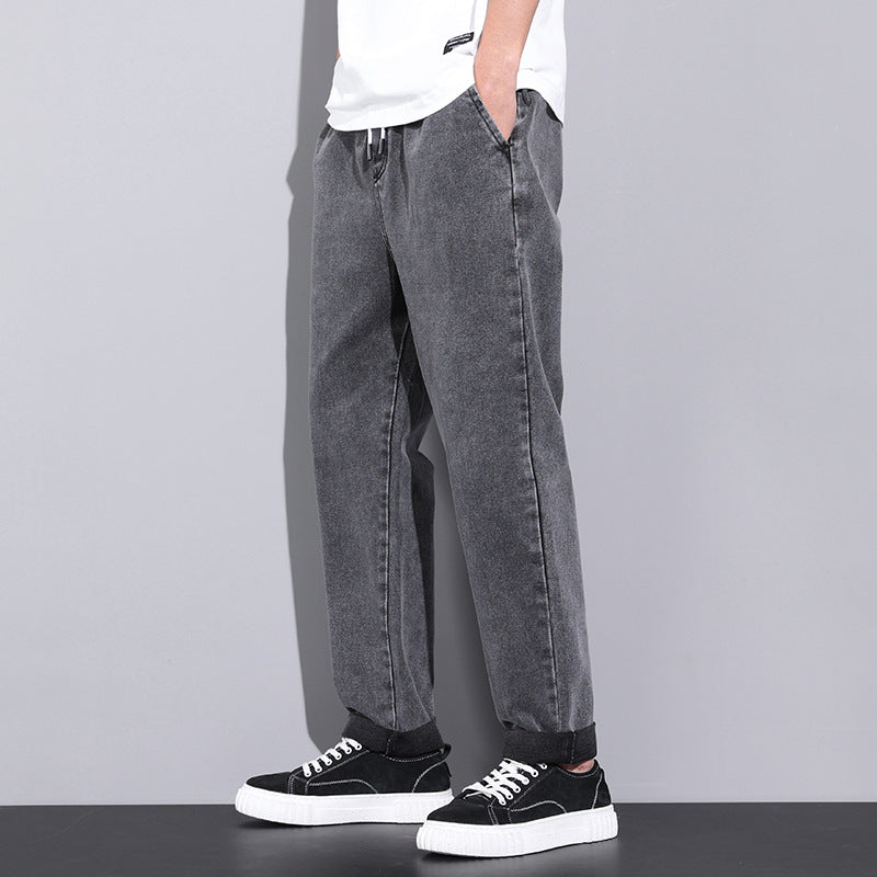 Men's Washed Out Denim Wide Leg Jeans - ChoreGirl