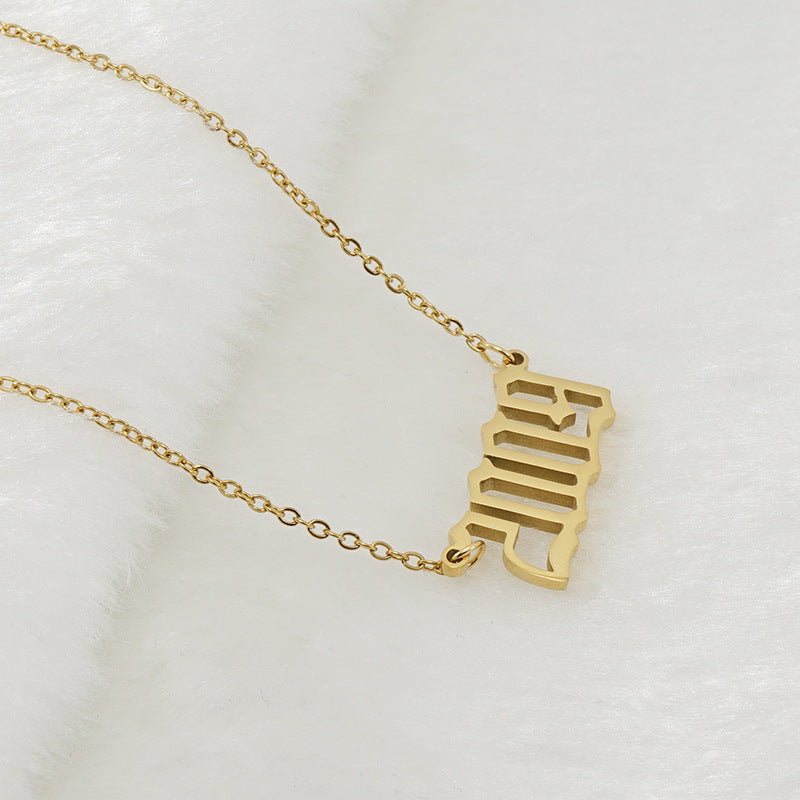 Unisex 18K Stainless Steel 1990-2022 Year Necklace - ChoreGirl