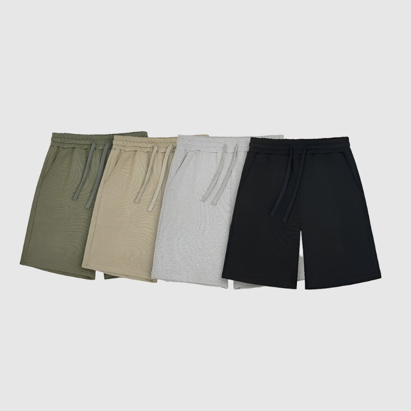 Men's Casual Loose Drawstring Heavy Cotton Shorts - ChoreGirl