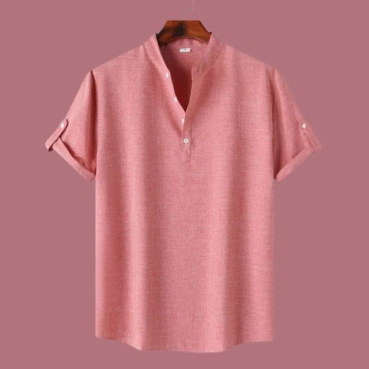Men's Solid Color Short Sleeve Shirt - ChoreGirl