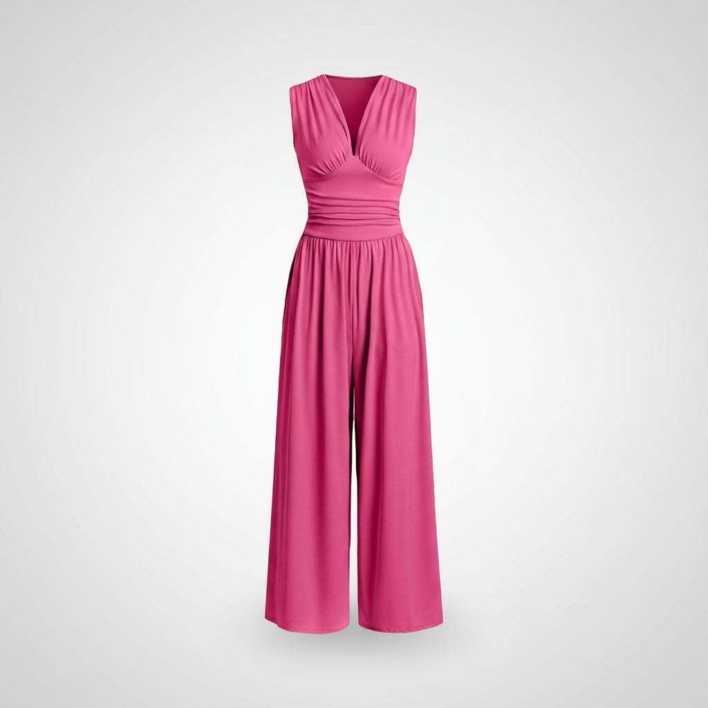 Pink jumpsuit on a white background