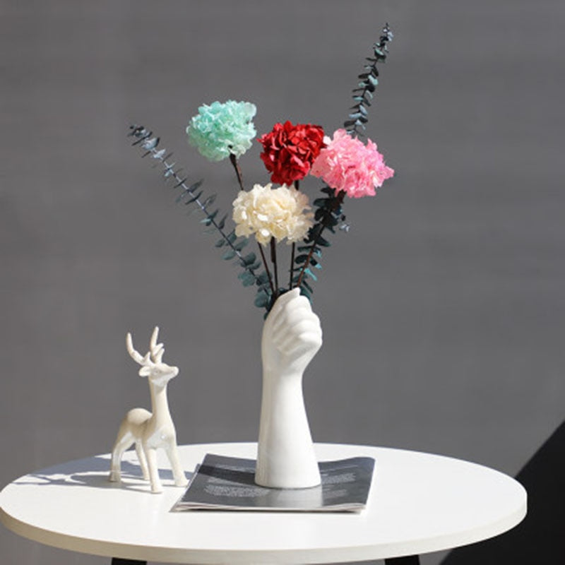 Hand Shaped Ceramic Vase - ChoreGirl