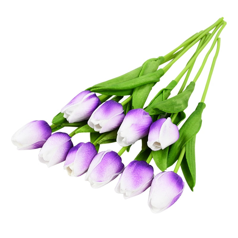 Artificial Tulip Flower Bouquet Decor - ChoreGirl
