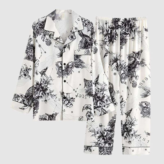 Unisex Casual Soft Couples Pajamas Set - ChoreGirl