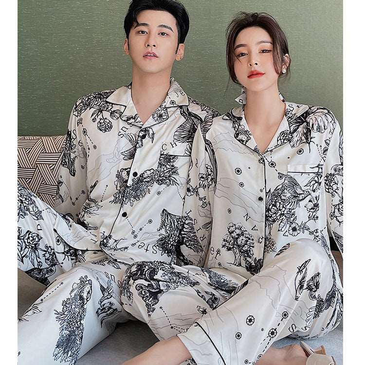 Unisex Casual Soft Couples Pajamas Set - ChoreGirl
