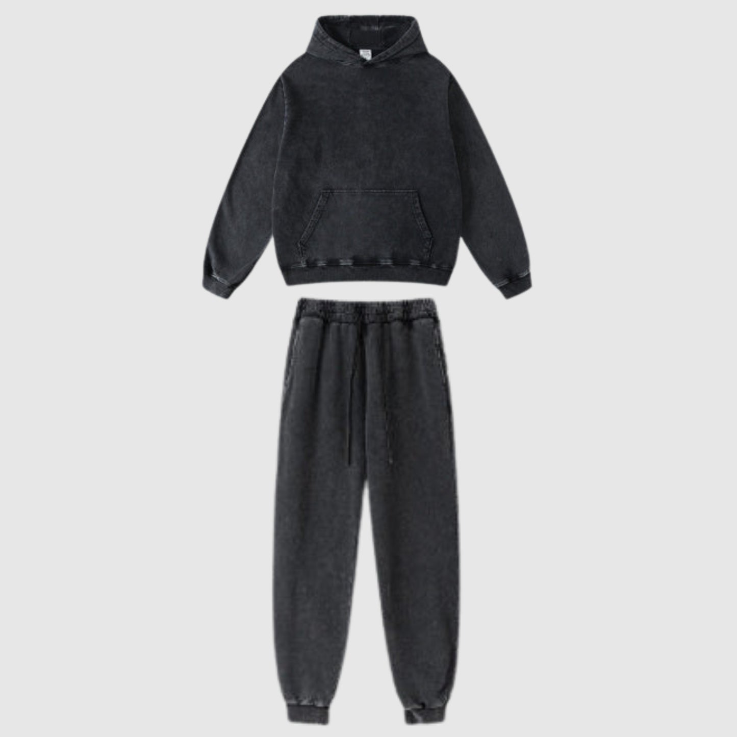Unisex Comfortable Loose Hoodie and Sweatpants Outfit - ChoreGirl